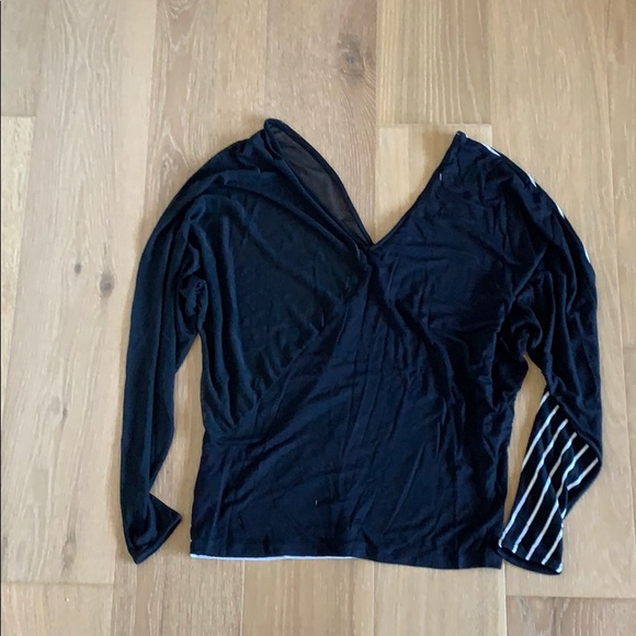 Bebe striped and mesh tunic - size small - Picture 4 of 4